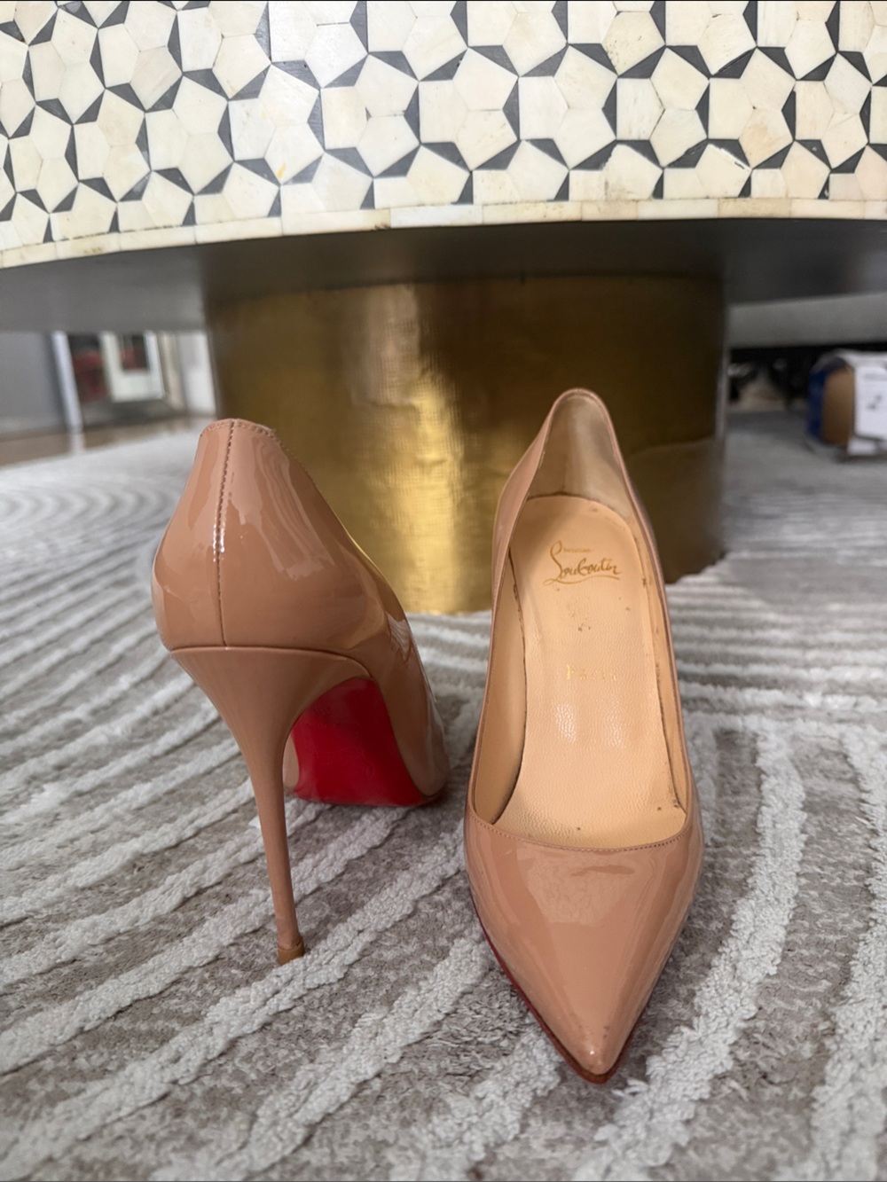 Christian Louboutin Nude Pumps Decollete 38 with original box